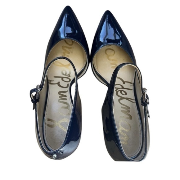 Sam Edelman Shoes - Sam Edelman Nora Blue Patent Leather Heals Women’s Size 9.5
